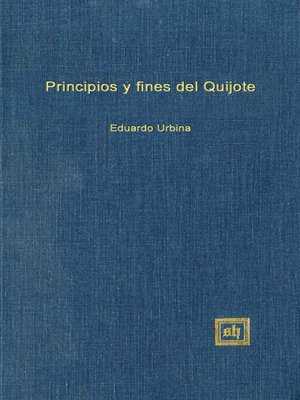 cover image of Principios y Fines del "Quijote"